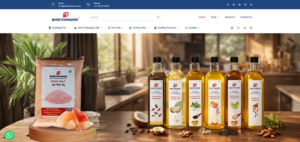 Bhaktinandan natural cold‑pressed oil ecommerce website design by Getspace