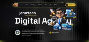 JeruzTech software development, web design, UI/UX and digital marketing services website design by Getspace