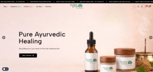NabhiVeda Ayurvedic navel therapy and wellness herbal healthcare ecommerce website design by Getspace